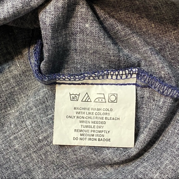 Vintage 90’s Wrangler Western Snap Button Down Shirt  Black & Blue 
Size S - Picture 9 of 10